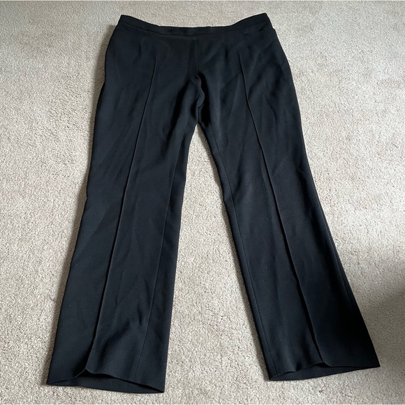 Akris Punto Pants - AKRIS Punto Black Polyester Wool Elastane Pants Sz. 14